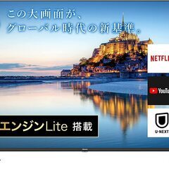 【ネット決済】55V型 4Kチューナー内蔵 液晶 テレビ 55A...