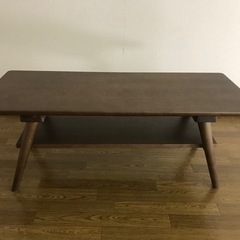 木製ローテーブル　