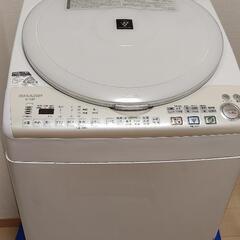 【SHARP】ES-T82E9-W[8kg/ヒーター乾燥/Ag+イオン/穴なし槽
