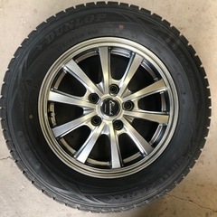 スタッドレスホイール4本セット205/65R15  5穴  PCD100 ハブ径51 オフセット+51