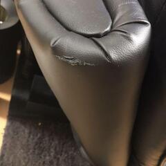 合皮ソファベッド(Nシールド ロック BK)