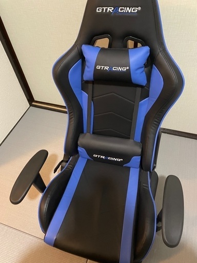 値下げ中】GTRacing ゲーミングチェア 座椅子 180度リクライニング