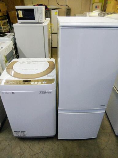売約済【送料\u0026取り付け無料】冷蔵庫167Lと洗濯機7kgのシャープセット　美品