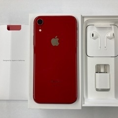 iPhoneXR 64G プロダクトレッドSIMフリー バッテリ...