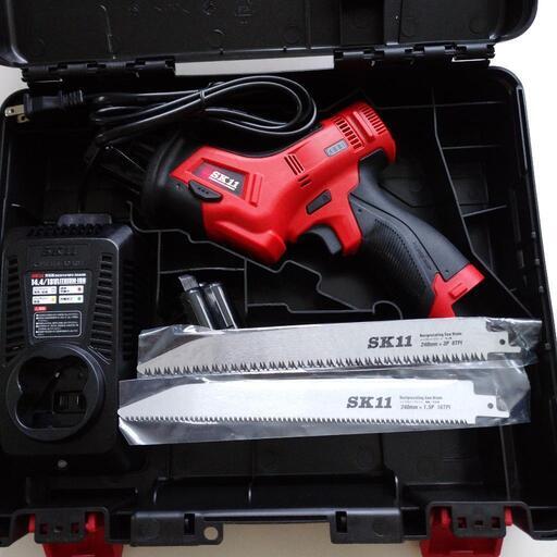 【新品　未使用】電動ノコギリ　SK11充電式レシプロソー