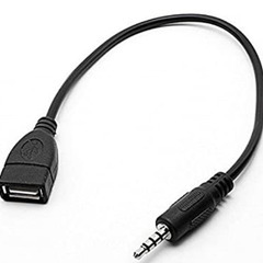 USB A(メス) ⇔ 3.5mm ﾌﾞﾗｯｸ 　＆　 ピンマイク