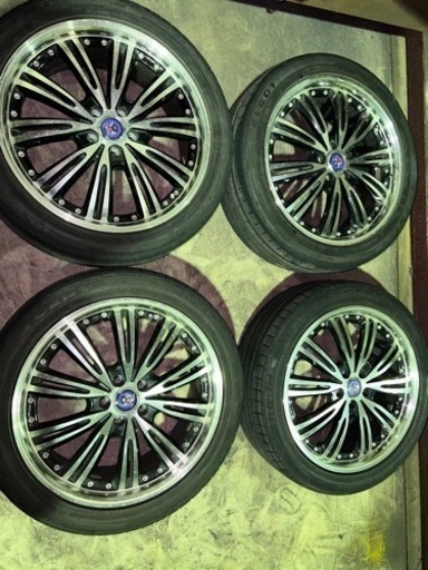 車のパーツ シュタイナー☆ホイール＆タイヤセット☆5H114.3 インチ