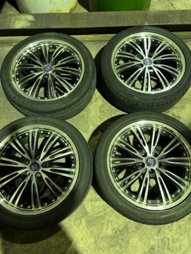 車のパーツ シュタイナー☆ホイール＆タイヤセット☆5H114.3 インチ