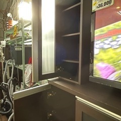 テレビボード　壁面収納付　大容量