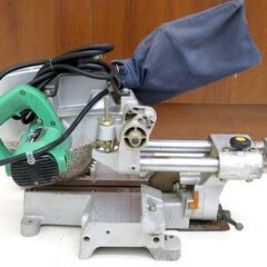 千歳市/恵庭市 HITACHI 日立工機 216mm 卓上スライド丸のこ C8F 切断機 木工機械 動作良好