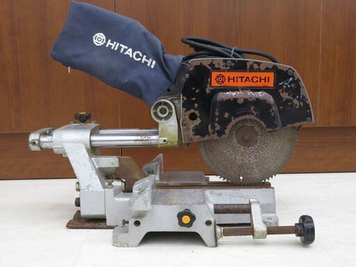 千歳市/恵庭市 HITACHI 日立工機 216mm 卓上スライド丸のこ C8F 切断機 木工機械 動作良好