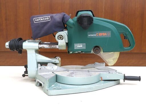 千歳市/恵庭市 HITACHI 日立工機 305mm 卓上スライド丸のこ C12FSA 切断機 木工機械 動作良好