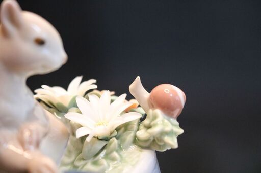 希少!廃版品 LLADRO リヤドロ リアドロ お庭で(リスとカタツムリ