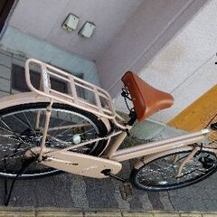 GO-OUT[ゴーアウト]26吋 シティーサイクル シングル/ベージュ