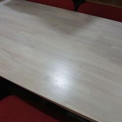 価格見直しました！ニトリ｜RELAX｜リラックス160｜ホワイトウォッシュ/オレンジ｜リビングダイニング5点セット