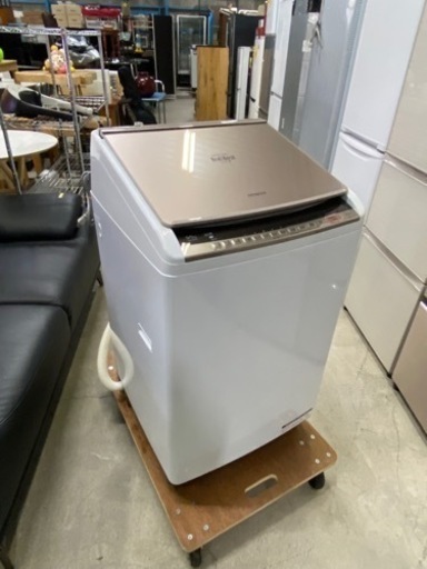 乾燥付き縦型9.0kg!!配送設置ご相談ください!!日立 電気洗濯乾燥機 ビートウォッシュ BW-DV90C 2019年製
