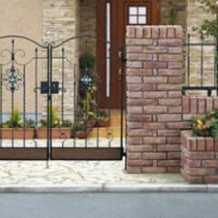 YKK門扉両開き、門柱セット、価格破壊