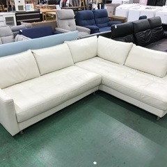 家具ならトレファク吉川店！！Leatherworld レザーカウチソファー ホワイト