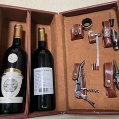革バッグ入ワインセット