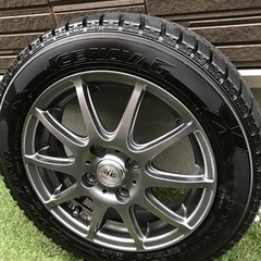 【受付終了】グッドイヤー 155/65R14 スタッドレスタイヤ アルミホイルセット デイズルークスなど