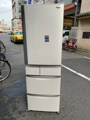 大型冷蔵庫407L⁉️大阪市内配達設置無料⭕️保証付き