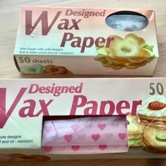Designed Wax Paper 大(♡柄)1箱＋小(苺柄)...
