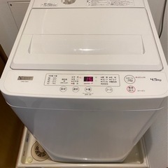 洗濯機　2021年式　4.5kg用