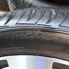 タイヤ、アルミホイール２１５ー４０ー１７