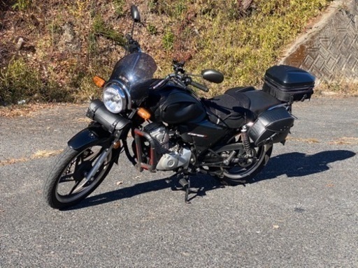 通勤通学　ファミリーバイク対象　ホンダ　CBF125T 社外バッグ