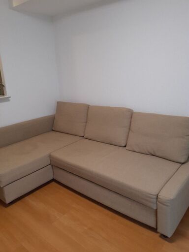 激安直営店 IKEA 収納付きL字ソファーベッド(FRIHETEN) 3人掛けソファ