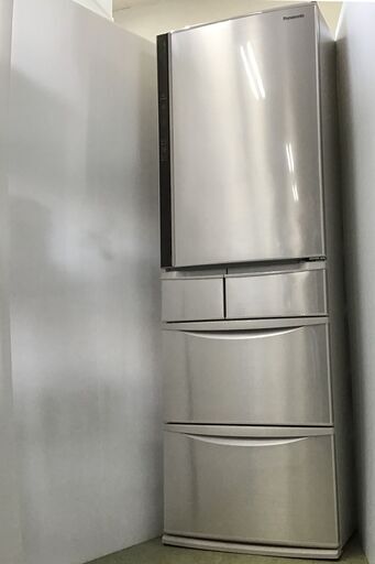 21R729 ジ E Panasonic ノンフロン冷凍冷蔵庫 NR-E414V-N 406L 2019年製 取扱説明書付き 中古品