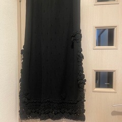 黒色コットンロングスカート