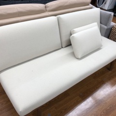 3人掛けソファー　Karimoku   ベージュ×ブラウン