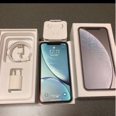 美品 完備品iPhoneXR 64GB auSIMフリーバッテリー99%訳あり 残積なし、一括