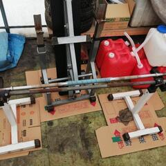 ベンチプレス、ラック、バーベルセット