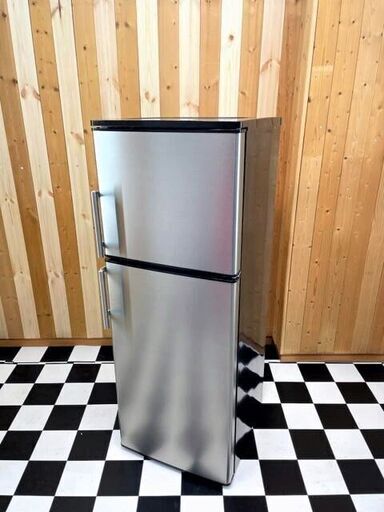 美品　冷蔵庫　アズマ　MR-ST136A 2020年製　グレー系　ステンレス　インテリアデザイン　キッチン　2ドア　料理　住まい