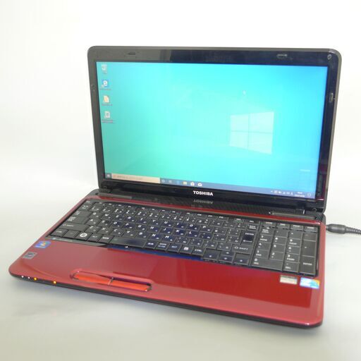 即使用可 赤色 ノートパソコン 中古良品 15型 TOSHIBA 東芝 T350/36AR Core i5 4GB 500G DVDマルチ 無線LAN Wi-Fi Windows10 Office