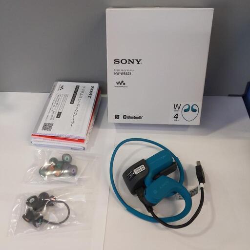⭐人気⭐SONY  一体型ウォークマン NW-WS623 ブルー 4GBイヤホン Bluetooth