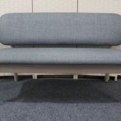 ニトリ リラックス リビングダイニング4点セット テーブル/チェア×2/ベンチ 幅160 グレー NITORI  中古家具 店頭引取歓迎 R4728)