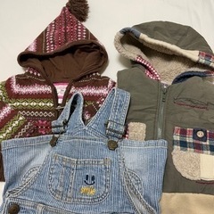 【ネット決済】子供服　3点セット　女の子　80〜90 美品　アウター他