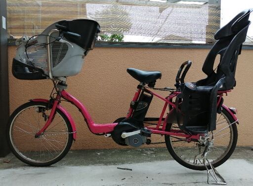 パナソニック ギュト ミニ 子乗せ 電動自転車 20インチ 3人乗り ピンク