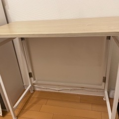 【ネット決済】折り畳み テーブル 机 ナチュラルカラー