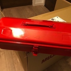 スチール道具箱　赤の画像