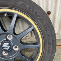 引き取り限定 アルト ワークス HA36S 15インチ 純正 アルミホイール タイヤセット YOKOHAMA ADVAN FLEVA V701 静岡県 富士市