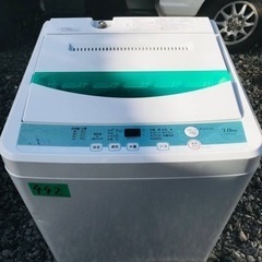 ②✨2018年製✨442番 YAMADA✨全自動電気洗濯機✨YWM-T70D1‼️