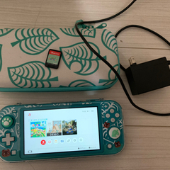 Switch lite あつ森セット　カバ—とケース付き