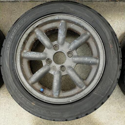購入者がきまりました。ホンダビートpp1用ワタナベアルミ４本セット