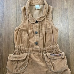 【USED】コーデュロイジャンパースカート(90)