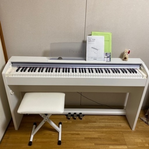 【大阪府全域お届けします！】CASIO 電子ピアノ Privia PX-735WE プレゼントに！