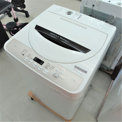 USED　シャープ　4.5k洗濯機　ES-GE4B